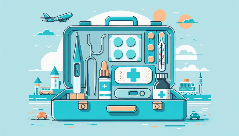 What should be included in a child-friendly medical kit for family vacations?