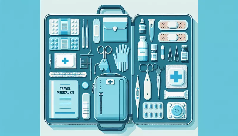 What should be included in a travel medical kit?